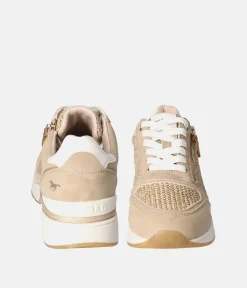 Mustang Sporty Beige Combi Fashion Sneakers
