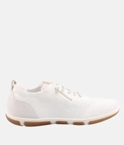 Mustang Sporty White Stretch Trainer