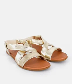 Mustang Stunning Gold Strappy Sandals