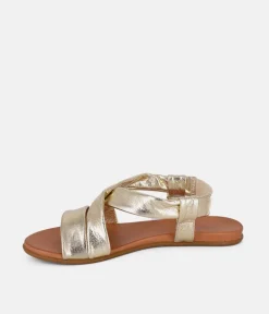 Mustang Stunning Gold Strappy Sandals