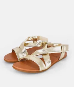 Mustang Stunning Gold Strappy Sandals