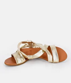 Mustang Stunning Gold Strappy Sandals