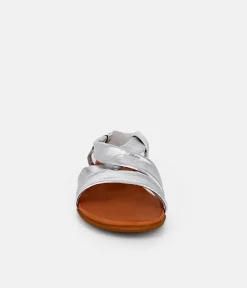 Mustang Stunning Silver Strappy Sandals