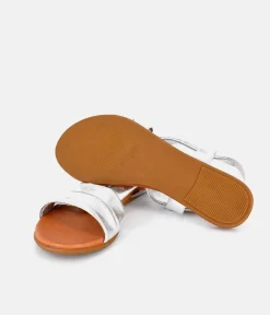 Mustang Stunning Silver Strappy Sandals