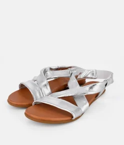 Mustang Stunning Silver Strappy Sandals