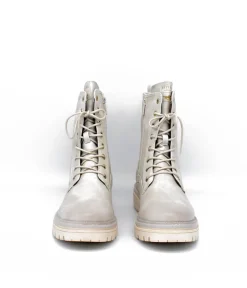 Mustang Stylish Beige Quilted Ankle Boots