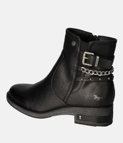 Mustang Stylish Black Ankle Boots