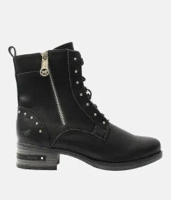 Mustang Stylish Black Ankle Boots