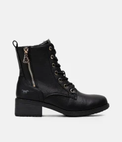 Mustang Stylish Black Ankle Boots