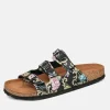 Mustang Stylish Black Floral Sandals