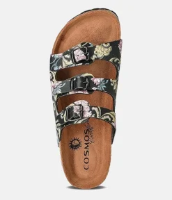 Mustang Stylish Black Floral Sandals