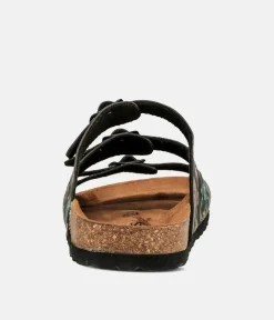 Mustang Stylish Black Floral Sandals