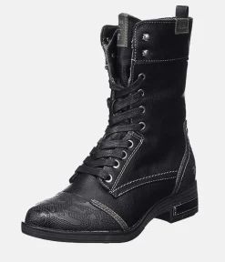 Mustang Stylish Black Midi Boots