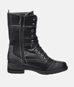 Mustang Stylish Black Midi Boots
