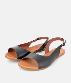 Mustang Stylish Black Slingback Sandals