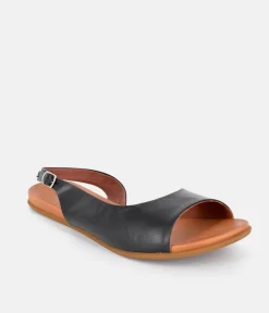 Mustang Stylish Black Slingback Sandals