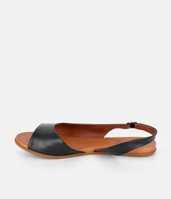 Mustang Stylish Black Slingback Sandals