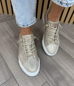 Mustang Stylish Champagne Gold Slip On Sneaker