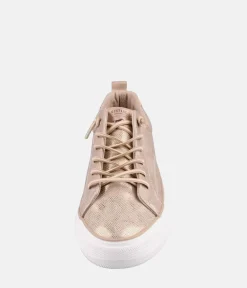 Mustang Stylish Champagne Gold Slip On Sneaker