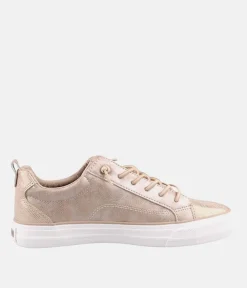 Mustang Stylish Champagne Gold Slip On Sneaker