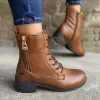 Mustang Stylish Cognac Ankle Boots