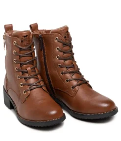 Mustang Stylish Cognac Ankle Boots