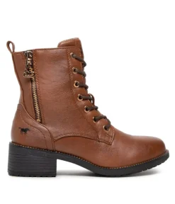 Mustang Stylish Cognac Ankle Boots