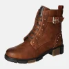 Mustang Stylish Cognac Combi Ankle Boots