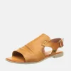 Mustang Stylish Cognac Leather Sandals