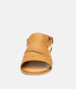 Mustang Stylish Cognac Leather Sandals