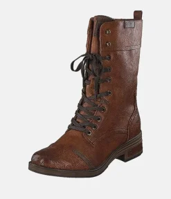 Mustang Stylish Cognac Midi Boots