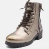 Mustang Stylish Metallic Ankle Boots