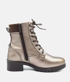 Mustang Stylish Metallic Ankle Boots