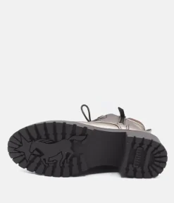 Mustang Stylish Metallic Ankle Boots