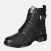 Mustang Stylish Navy Combi Ankle Boots