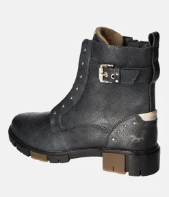 Mustang Stylish Navy Combi Ankle Boots