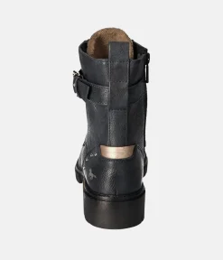 Mustang Stylish Navy Combi Ankle Boots