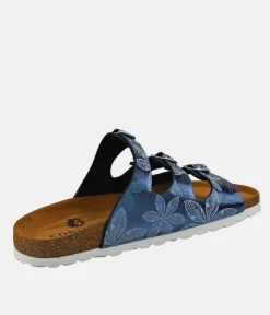 Mustang Stylish Navy Floral Sandals