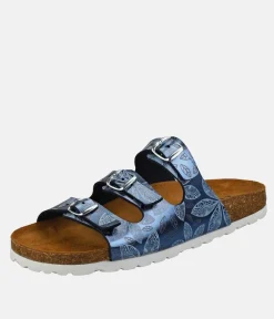 Mustang Stylish Navy Floral Sandals