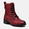 Mustang Stylish Red Ankle Boots