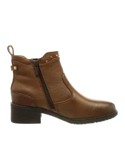 Mustang Stylish Studded Cognac Ankle Boots