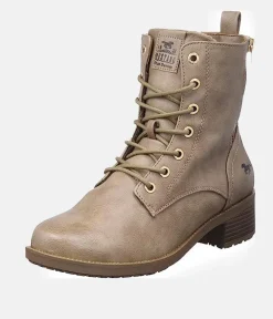 Mustang Stylish Taupe Ankle Boots