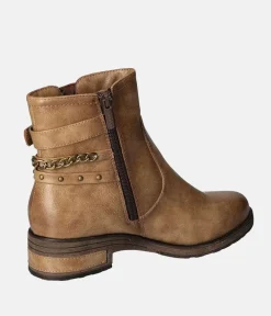 Mustang Stylish Taupe Ankle Boots