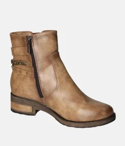 Mustang Stylish Taupe Ankle Boots