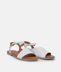 Mustang Stylish White Leather Sandals