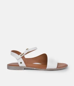 Mustang Stylish White Leather Sandals