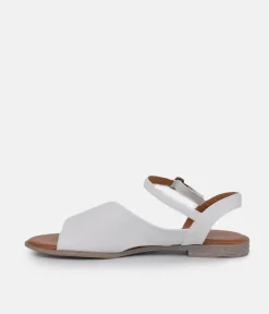 Mustang Stylish White Leather Sandals