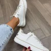 Mustang Stylish White Slip On Sneaker