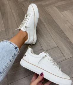 Mustang Stylish White Slip On Sneaker