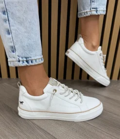 Mustang Stylish White Slip On Sneaker